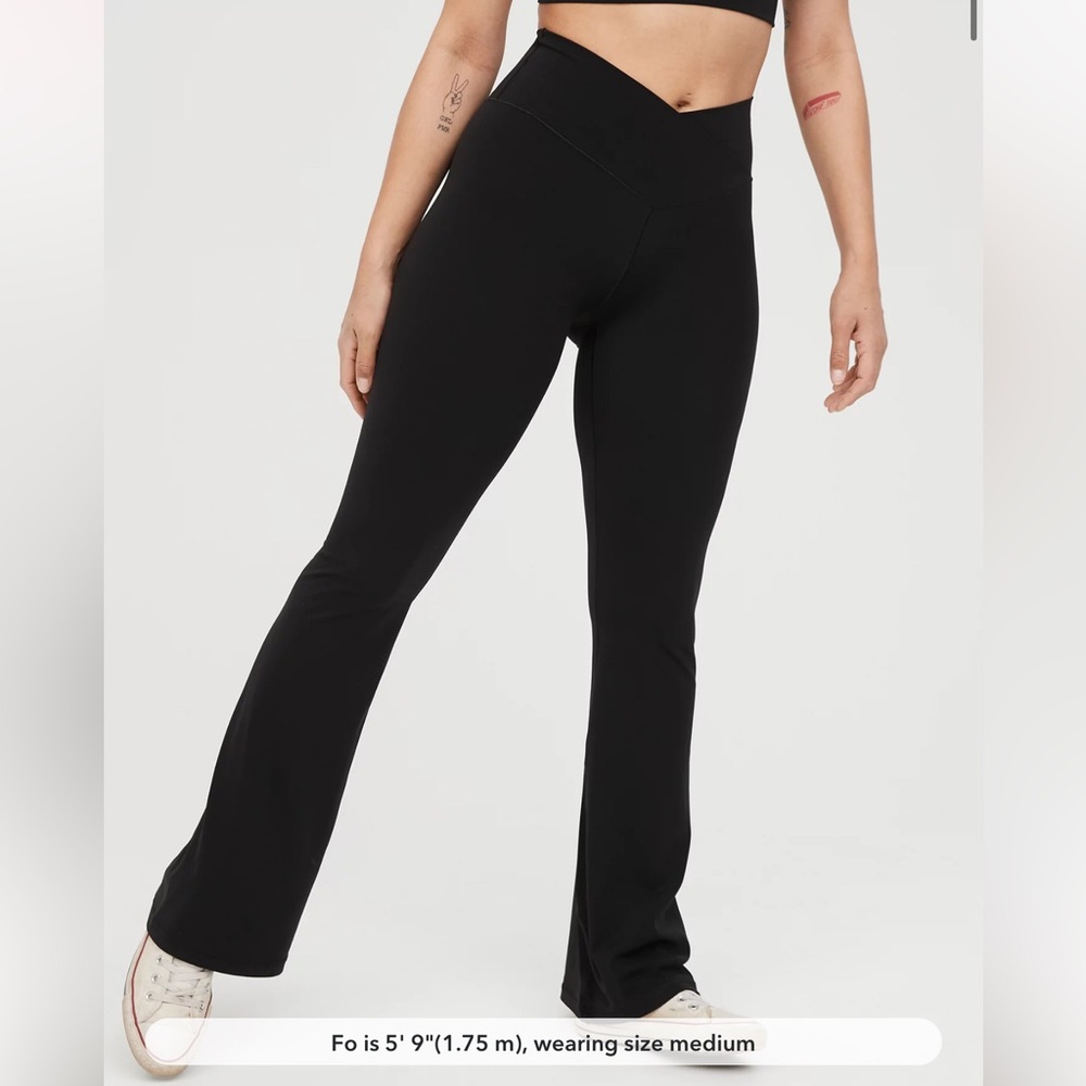 OFFLINE By Aerie Real Me High Waisted Crossover Flare Legging